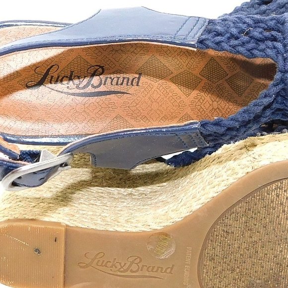 Lucky Brand "Rilo" Macrame Espadrille Jute Wedges - Picture 11 of 12